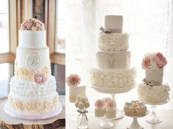 Romantic Ruffles Cake || Romantic Wedding Cakes