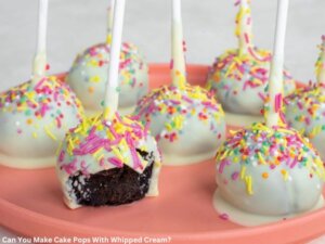 Read more about the article Can You Make Cake Pops With Whipped Cream?