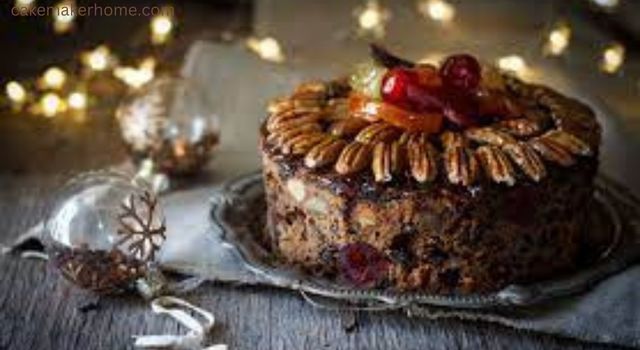 types of cake with fruit served at Christmas
