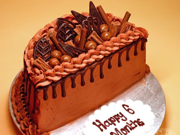 Chocolate Cake || half birthday cake