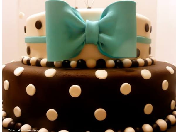 Special Fruit Cake Design|| Gum Paste Bows cake