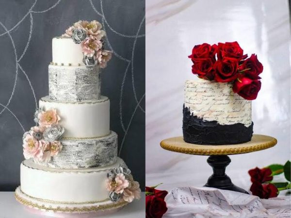 Love Letter Cake || Gilded Romance Cake