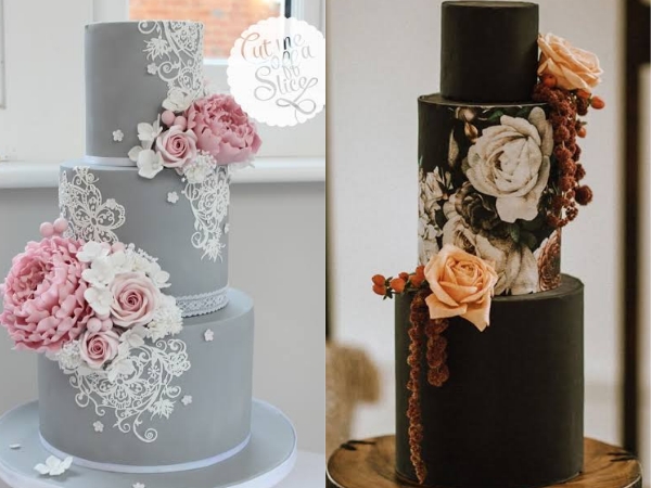 Bold and Beautiful Wedding Cake || Romantic Wedding Cakes