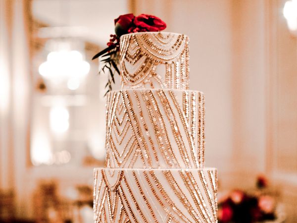 Art Deco Wedding Cake || Romantic Wedding Cakes