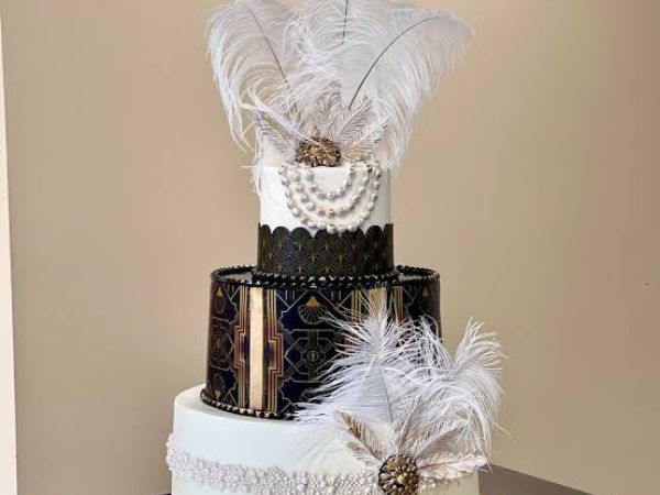 Gatsby Glam Cake || Gilded Romance Cake