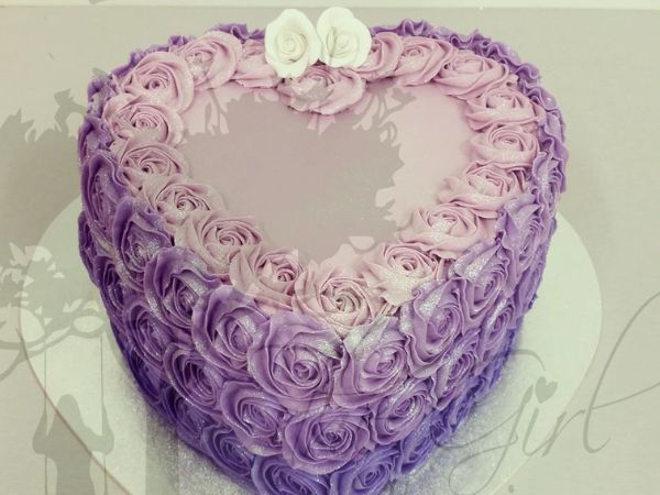 Ombre Heart Cake | Heart Cakes For Birthdays