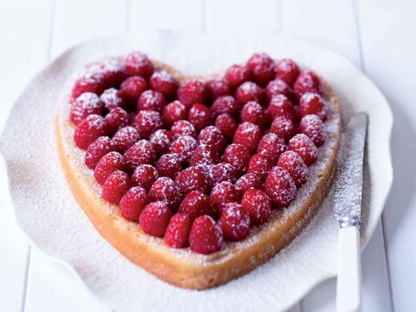 Lemon Raspberry Heart Cake | Heart Cakes For Birthdays