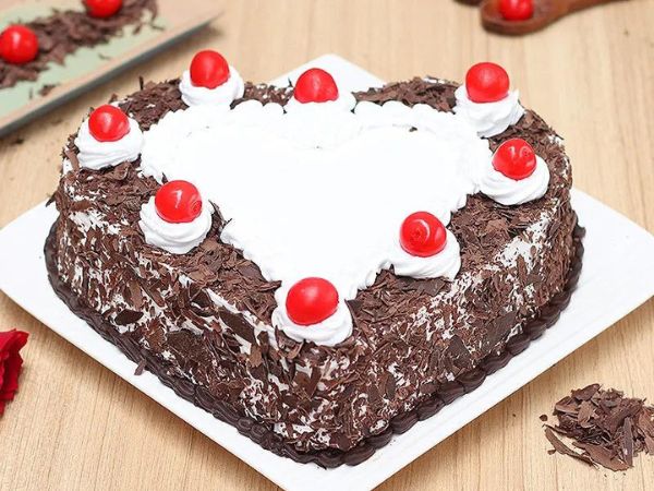 Black Forest Heart Cake | Heart Cakes For Birthdays