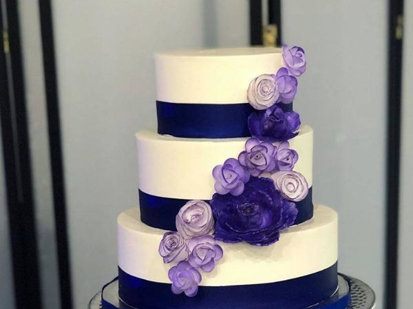 Blue and Purple Cake | Royal Blue Wedding Cakes
