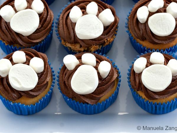 Paw Patrol Paw Print Cupcakes | Paw Patrol Cake