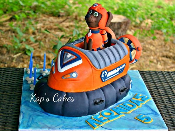 Zuma's Hovercraft Cake | Paw Patrol Cake