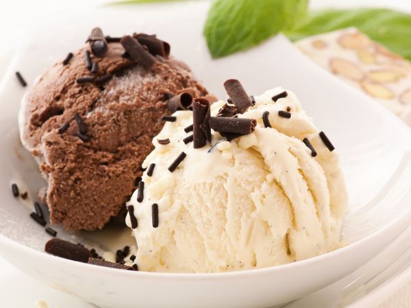 Chocolate And Vanilla Ice Cream