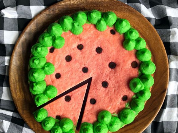 Watermelon Cookie Cake